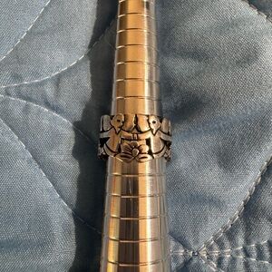 James Avery Silver Floral Band Ring